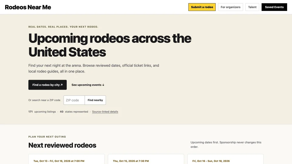 Rodeos Near Me product screenshot